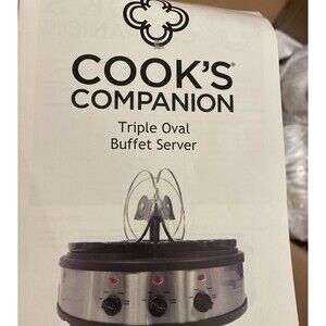 Cook’s Companion, Triple Oval Buffet Server Model # CCTSC1/B409871